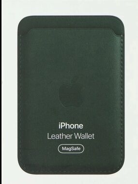 Apple iPhone MagSafe wallet. Sequoia green. Find my capabilities. OPEN BOX.